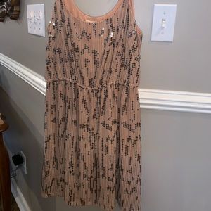 Cream sequin dress from urban outfitters